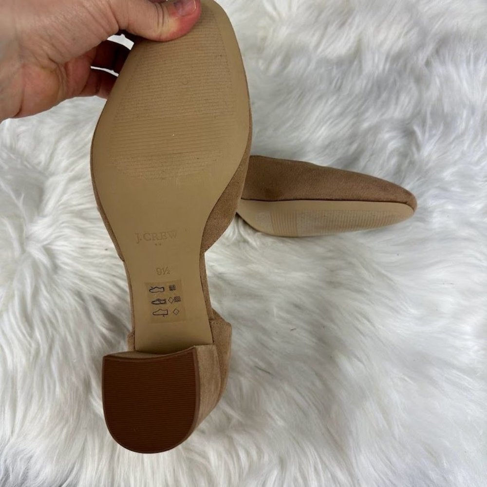 J. Crew Factory Beige Ankle Strap Heels - Picture 6 of 6